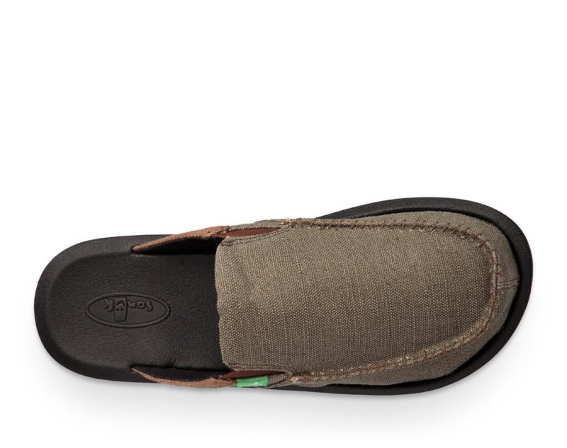 Sanuk You Got My Back III Men's Sidewalk Surfers Brown | Canada 283HAP